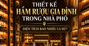 Thiết Kế Hầm Rượu Gia Đình Trong Nhà Phố – Diện Tích Bao Nhiêu Là Đủ?