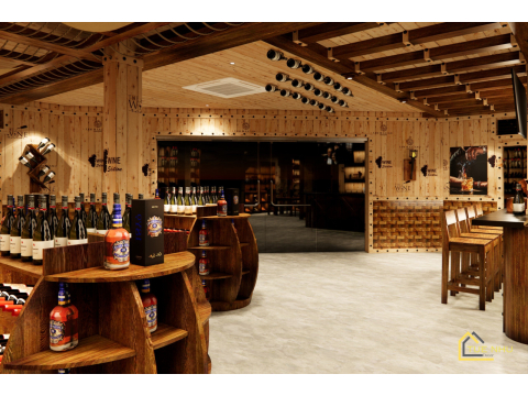 Thi công showrooms rượu vang Anh Tuân -Hà Nội