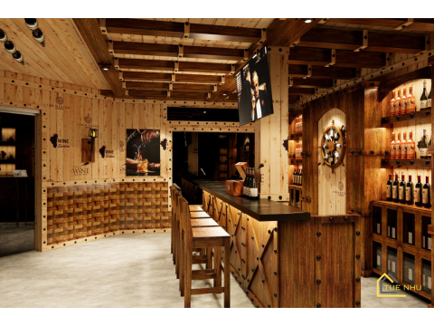 Thi công showrooms rượu vang Anh Tuân -Hà Nội