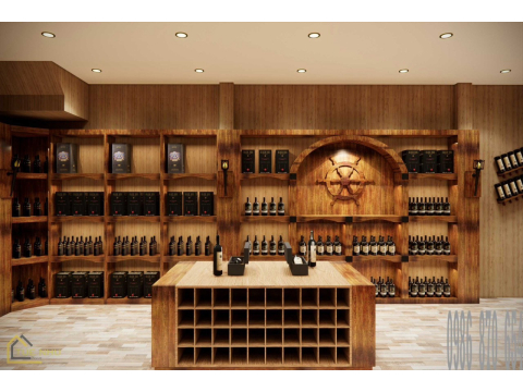 Thi công showrooms rượu vang Anh Tuân -Hà Nội